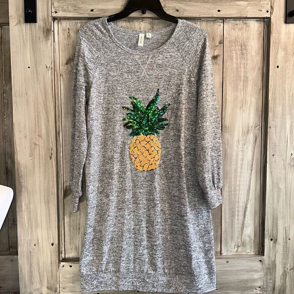 Tacera Sequin Pineapple Dress